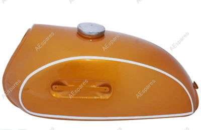 Tanque de combustible Yamaha CT1 CT 175 1970 gasolina aleación pintado dorado + tapa | apto para Foto 1 de 4