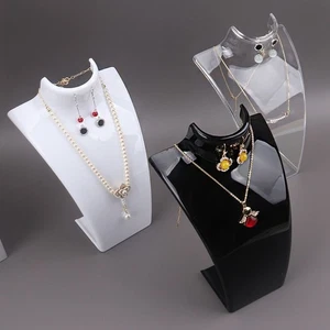 Mannequin Bust Jewelry Necklace Pendant Neck Model Stand Display Rack Holder UK - Picture 1 of 15