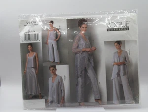 Vogue Sewing Pattern V2779 Misses Petite Jacket Top Pants Skirt Size 20-24 - Picture 1 of 2