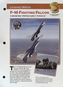 F-16 Fighting Falcon, hoja de perfil de avión del mundo - Imagen 1 de 3