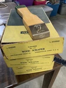 EIN (1) - Neu NOS Vintage Fletcher Holzschaber Nr. 175 Rahmen #RD - Bild 1 von 4