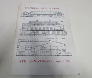 Essendon High School - 75th Anniversary Souvenir Magazine - 60 Pages - 1988 - Picture 1 of 21