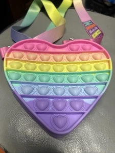 Bunte Fidget Handtasche Pop It Schultertasche für Mädchen - Bild 1 von 8