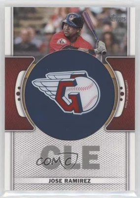 2023 Topps Series 1 Team Logo Commemorative Jose Ramirez José Ramírez Patch - Image 1 of 2