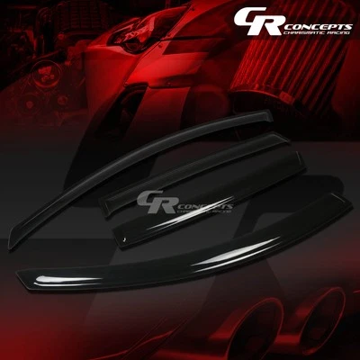 VISERA DE VENTANA LATERAL TINTE HUMO PROTECTOR DE LLUVIA CORTINA DE VENTILACIÓN PARA 2008-2010 SATURN VUE 4 PUERTAS Foto 1 de 4