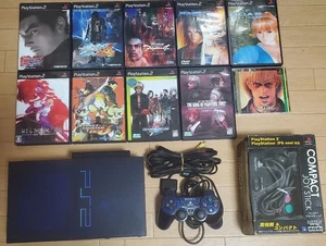 Sony PS2 Midnight Blue Console SCPH-50000MB con 10 giochi testata funzionante JP - Foto 1 di 15