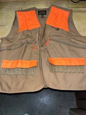 Gamehide Vest Upland Pheasant Quail Hunting Pockets Brown Orange Mens Medium - Image 1 of 2