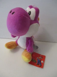 Yoshi 7" Plush Mario Little Buddy Toys Nintendo Stuffed Purple from 2015 MINT - Picture 1 of 4