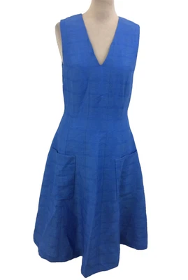 Paul Smith Womens Dress Size EUR40 UK12 Blue Pocket Structured Panelling Used F1 - Image 1 of 4