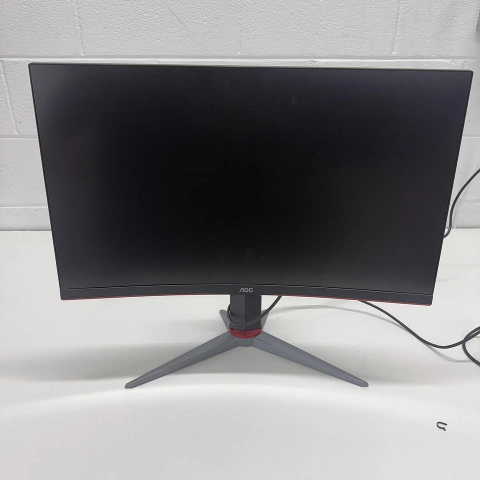 AOC C27G2Z 27" Curved Frameless Ultra-Fast Gaming Monitor, FHD (Damaged Screen) - Image 1 of 4