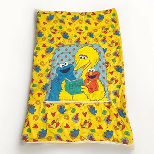 Sesame Street Kids Sleeping Bag Vintage Elmo Cookie Monster Big Bird Sleep (t56 - Picture 1 of 21