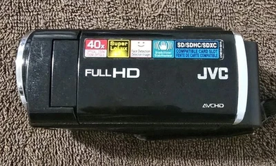 Nice Clean Working JVC Everio HD Camcorder GZ-HM40BU 40x Optical Zoom - Image 1 of 4