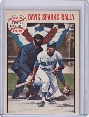 1964 Topps Baseball #137 Serie Mundial Juego 2 - Davis Sparks Rally Foto 1 de 2