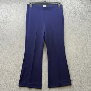 Pantalón Corto Anthropologie Maeve Margot Kick Acampanado Púrpura Profundo Tejido Texturizado Talla M - Imagen 1 de 10