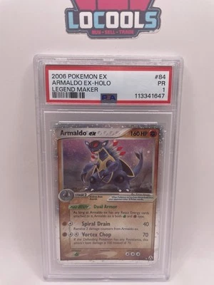 Armaldo EX 84/92 EX Legend Maker Holo Pokemon Card 2006 PSA 1 - Image 1 of 2