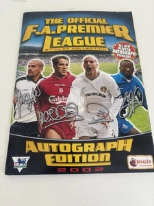 The Official FA Premier League 2002 Sticker Album Autograph Edition Incomplete - Picture 1 of 11