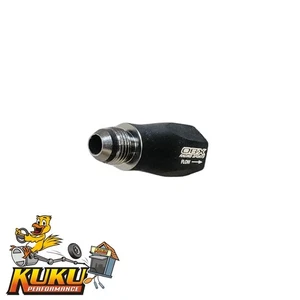 Fuel Check Valve One-Way 6AN Inlet Outlet ORB | Black Aluminum - 10824BK - Foto 1 di 6