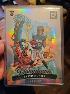 2025 Panini Donruss TRAVIS HUNTER Rookie DOWNTOWN #13 RC SSP Jumbo Oversized - Picture 1 of 3