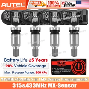 Autel TPMS MX-Sensor 2 In 1 Car Tire Pressure Sensor Metal Stem 315MHz&433MHz - Picture 1 of 12