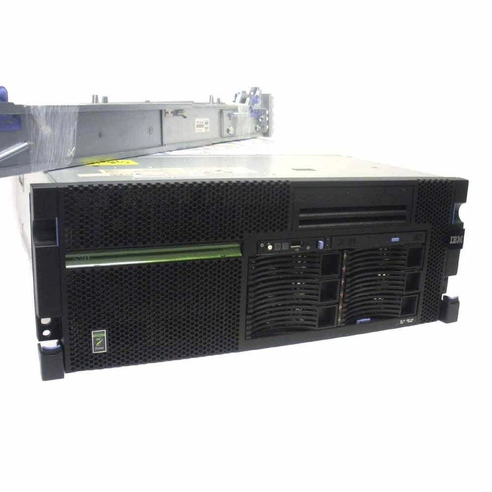 IBM 8203-E4A iSeries 520 Single Core 4.2GHz 4GB 4x 139GB LTO2 OS 7.1 5 Users - Image 1 of 4