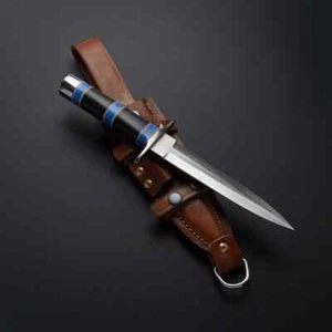 Arkansas Toothpick Dagger Handmade D2 Dagger Hunting  knife &Leather Sheath - Picture 1 of 3