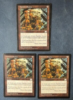MTG 3X WEATHERLIGHT XANTHIC STATUE MAGIC THE GATHERING ARTIFACT RARE ENGLISH - Image 1 of 4