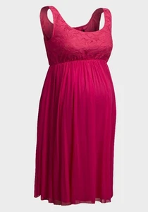 Rock-a-Bye Rosie  'Madison' Maternity Dress Coral - Made in England - Picture 1 of 2
