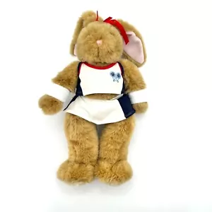 Peluche Build-A-Bear Workshop coniglietto pasquale coniglio cheerleader 18" giocattolo morbido peloso - Foto 1 di 17