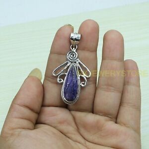 Purple Charoite Gemstone 925 Sterling Silver Pendant Necklace Jewelry for Women