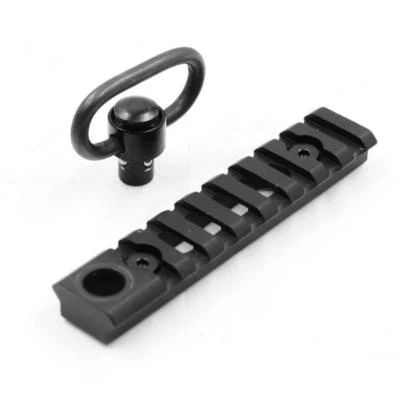2" 6 Slots 20mm Picatinny/Wea...Rail Mount 1.25" Rilfe Sling Swivel Keymod - Image 1 of 4