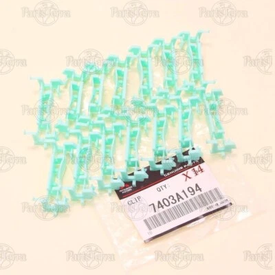 New Genuine OEM Mitsubishi LANCER  2008-2015 Drip Roof Molding Clip 7403A194 x14 - Image 1 of 4