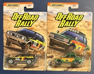 2020 Matchbox OFF ROAD RALLY Lot Of 2 '90 VW GOLF COUNTRY & '70 DATSUN 510 RALLY - Picture 1 of 4