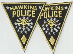 Hawkins Police Department. Stranger Things Movie patch pair from Australia - Picture 1 of 2