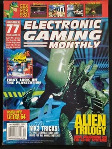 Electronic Gaming Monthly EGM Video Game Magazine 77 December 1995 Alien Trilogy - Picture 1 of 1
