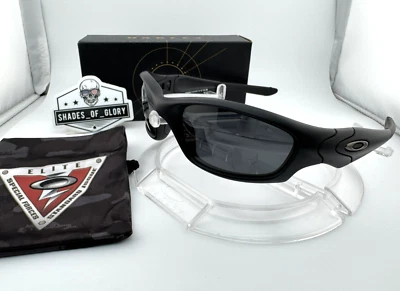 CHAQUETA RECTA OAKLEY NEGRA MATE CON GAFAS DE SOL POLARIZADAS NEGRAS GALAXIAS 9039 NUEVA Foto 1 de 4