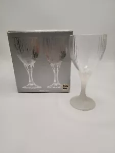 Fostoria Monet "Crystal Mist" 6 5/8 Inch Wine Glass - Set of 4 - NIB - Picture 1 of 4