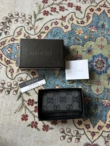 Neu Gucci P. Chiavi Schlüsselanhänger Etui Denim GG - Bild 1 von 15