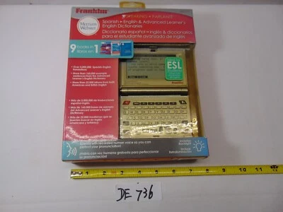 Franklin BES-2150 Merriam Webster Speaking Spanish English Dictionaries NOS - Image 1 of 4