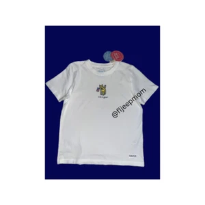 NWT Life is Good 4th of July 4 Boy/Girl Kids Medium M White Flag T-Shirt SOFT - Picture 1 of 1
