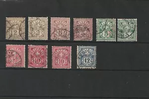 Switzerland Collection 1882-1899 SC#69-91 Numeri Croce & Scudo USATI (#1) - Foto 1 di 1