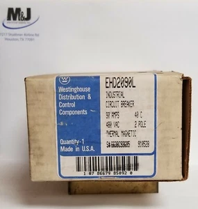 Westinghouse Cat: EHD2090L (nuovo) Interruttore automatico, 480VAC, 90Amp, 2 poli, 40C - Foto 1 di 1