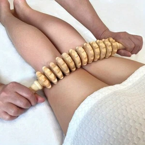 Curved Wooden Massage Roller for Waist and Thighs for Weight Loss of Belley - Picture 1 of 12
