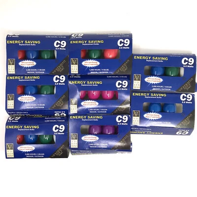 Vickerman C9 MULTICOLOR 3.5 Watt Bulb Replacement V47E960 Energy Saving LOT NEW - Image 1 of 4