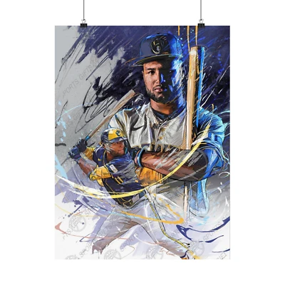 Jackson Chourio | Milwaukee Brewers | POSTER | Sports Wall Art - Image 1 of 3