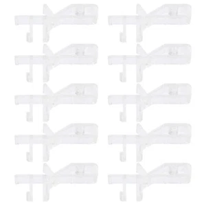 10 Pcs Clear Plastic Clips Vertical Blind Curtain Valance for Blinds - Picture 1 of 12