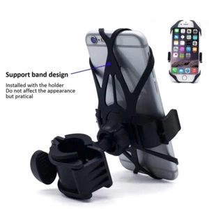 CELL PHONE HOLDER Motorcycle Bike Bicycle Handlebar Universal Adjustable Mount - Picture 1 of 6