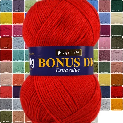 Hayfield Sirdar Bonus DK 100g Acrylic Knitting Yarn