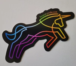 Einhorn Stolz Regenbogen Aufkleber Abziehbild Vinyl NEU 4x2 Zoll - Bild 1 von 1