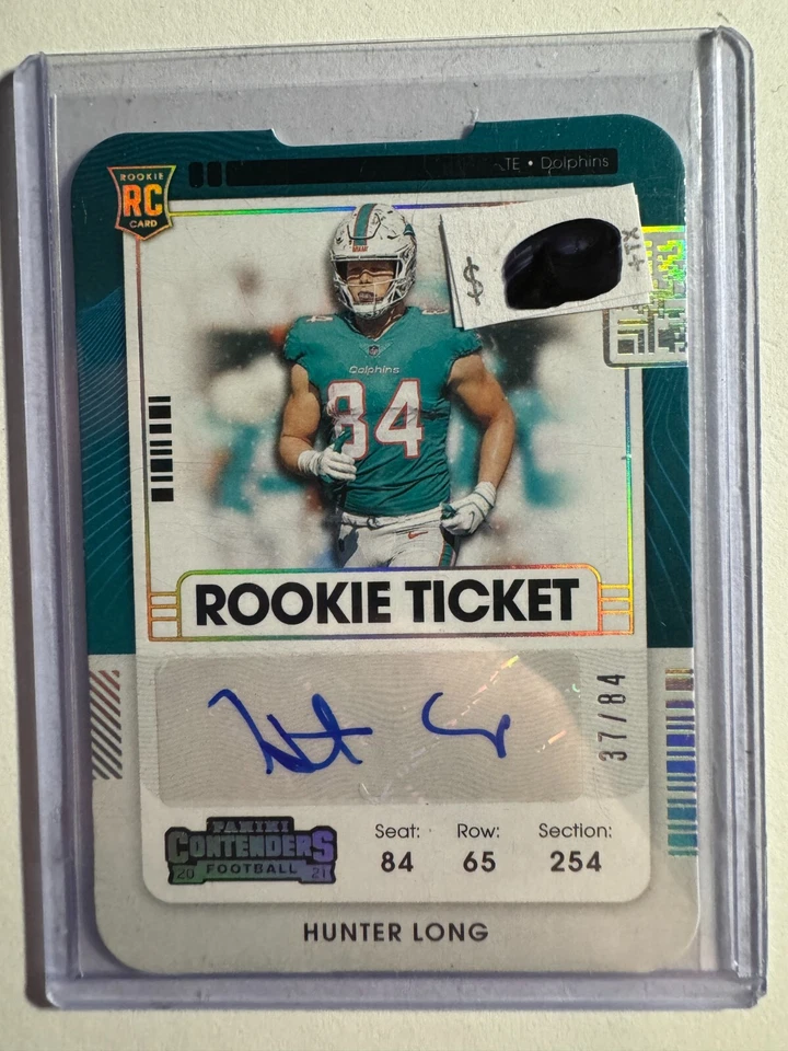 K247,475 - 2021 Panini Contenders Rookie Ticket Stub #185 Hunter Long Auto #/84 - Image 1 of 1