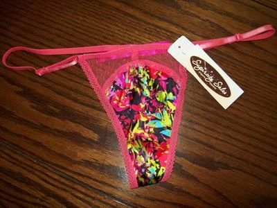 NUEVO CON ETIQUETAS BRAGAS TANGA CASSANDRA SATINADA AJUSTABLE LATERAL TANGA CON LAZO 52805 CABINA S M L Foto 1 de 2